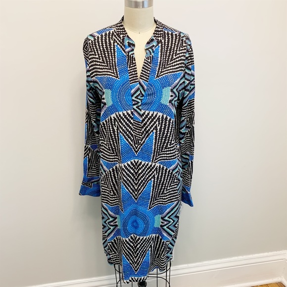 Mara Hoffman Dresses & Skirts - Mara Hoffman Star Basket Crepe Long Sleeve Dress